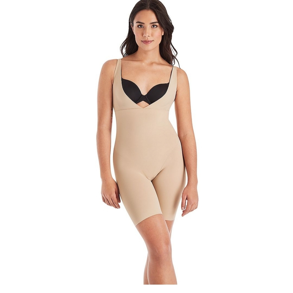 Flexees Instant Slimmer by Flexees Firm Control Women's Beige Shapewear Bodysuit